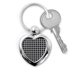 Purple Pattern Texture Key Chain (heart)