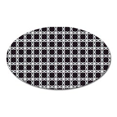 Purple Pattern Texture Oval Magnet by HermanTelo