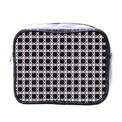 Purple Pattern Texture Mini Toiletries Bag (one Side) by HermanTelo