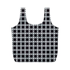 Purple Pattern Texture Full Print Recycle Bag (m) by HermanTelo