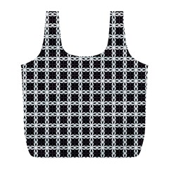 Purple Pattern Texture Full Print Recycle Bag (l)