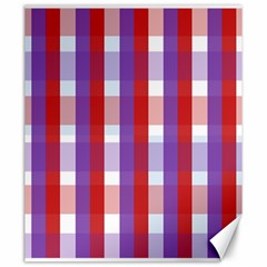 Gingham Pattern Line Canvas 20  X 24 