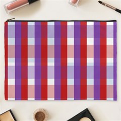 Gingham Pattern Line Cosmetic Bag (xxxl)