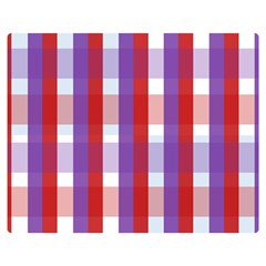 Gingham Pattern Line Double Sided Flano Blanket (medium)  by HermanTelo