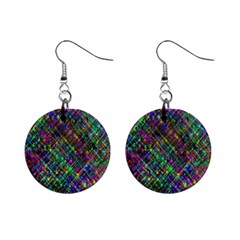 Pattern Artistically Mini Button Earrings