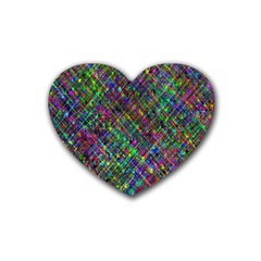 Pattern Artistically Rubber Coaster (heart) 