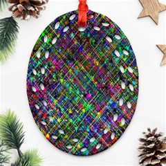 Pattern Artistically Oval Filigree Ornament (two Sides)