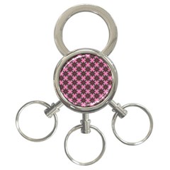 Purple Pattern Texture 3-ring Key Chain by HermanTelo