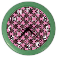 Purple Pattern Texture Color Wall Clock