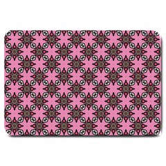 Purple Pattern Texture Large Doormat  by HermanTelo