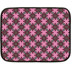 Purple Pattern Texture Double Sided Fleece Blanket (mini) 