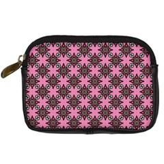 Purple Pattern Texture Digital Camera Leather Case