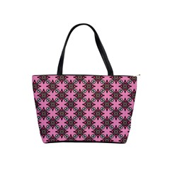 Purple Pattern Texture Classic Shoulder Handbag