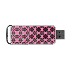 Purple Pattern Texture Portable Usb Flash (two Sides) by HermanTelo