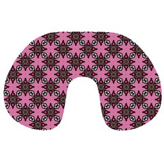 Purple Pattern Texture Travel Neck Pillow by HermanTelo