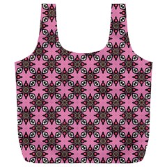 Purple Pattern Texture Full Print Recycle Bag (xl)