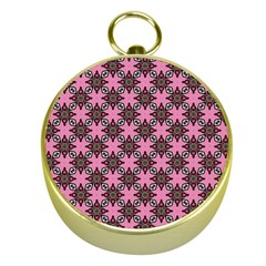 Purple Pattern Texture Gold Compasses