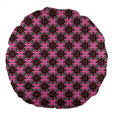 Purple Pattern Texture Large 18  Premium Flano Round Cushions