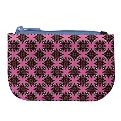 Purple Pattern Texture Large Coin Purse