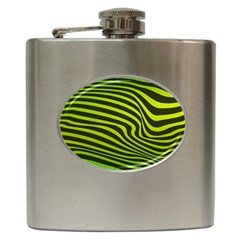 Wave Green Hip Flask (6 Oz)