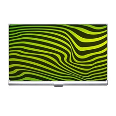 Wave Green Business Card Holder by HermanTelo