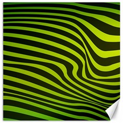 Wave Green Canvas 12  X 12  by HermanTelo