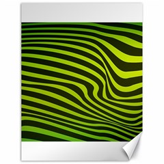 Wave Green Canvas 18  X 24  by HermanTelo