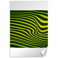 Wave Green Canvas 20  X 30 