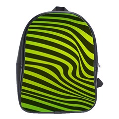 Wave Green School Bag (large) by HermanTelo