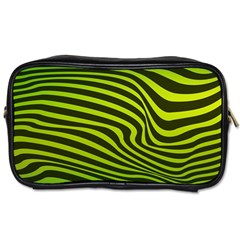 Wave Green Toiletries Bag (two Sides)