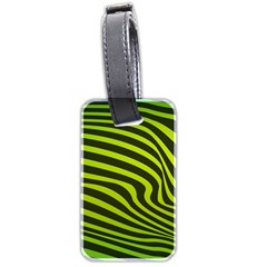 Wave Green Luggage Tag (two Sides)