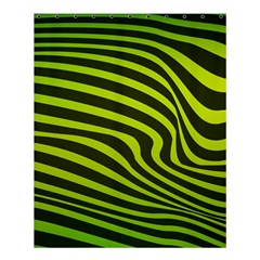 Wave Green Shower Curtain 60  X 72  (medium)  by HermanTelo