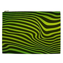 Wave Green Cosmetic Bag (xxl) by HermanTelo