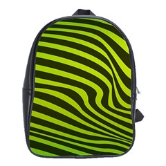 Wave Green School Bag (xl) by HermanTelo