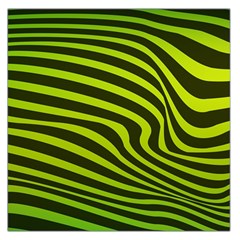 Wave Green Large Satin Scarf (square)