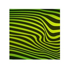 Wave Green Small Satin Scarf (square)