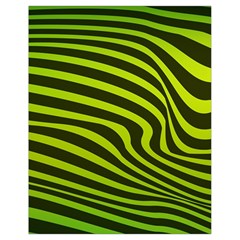 Wave Green Drawstring Bag (small)