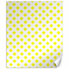 Yellow White Canvas 8  X 10  by HermanTelo