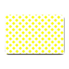 Yellow White Small Doormat  by HermanTelo