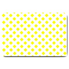 Yellow White Large Doormat  by HermanTelo