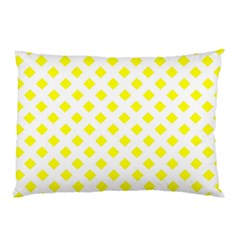 Yellow White Pillow Case