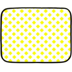 Yellow White Fleece Blanket (mini)