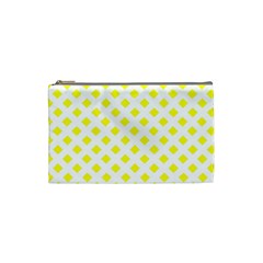 Yellow White Cosmetic Bag (small)