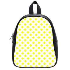 Yellow White School Bag (small) by HermanTelo