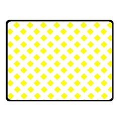 Yellow White Fleece Blanket (small)