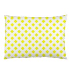 Yellow White Pillow Case (Two Sides) Front