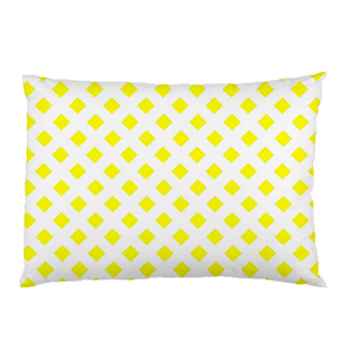 Yellow White Pillow Case (Two Sides)