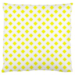 Yellow White Large Cushion Case (one Side)