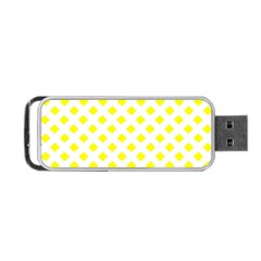 Yellow White Portable Usb Flash (two Sides)