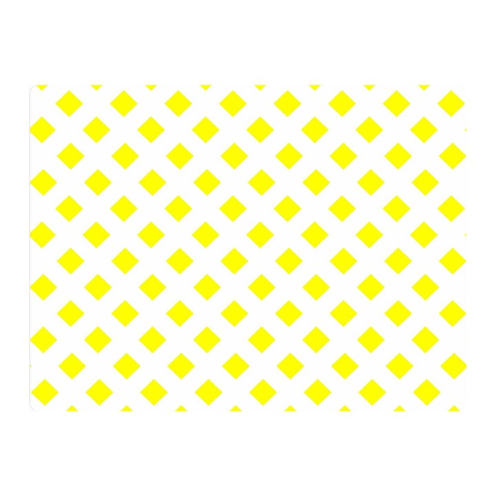 Yellow White Double Sided Flano Blanket (Mini) 